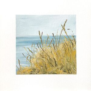 READ 8x8 PNW Original Oil Painting Oregon Seascape Pacific Coastal Ocean Signed